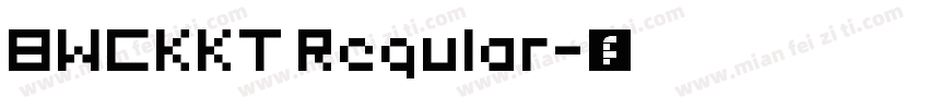 BWCKKT Regular字体转换